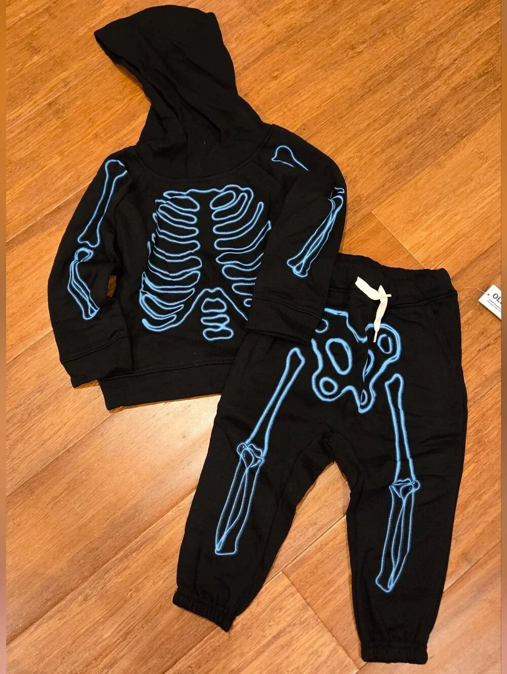 Old Navy Baby/Toddler Skeleton Hoodie And Pants Set